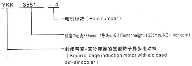 YKK系列(H355-1000)高压熊口镇三相异步电机西安泰富西玛电机型号说明